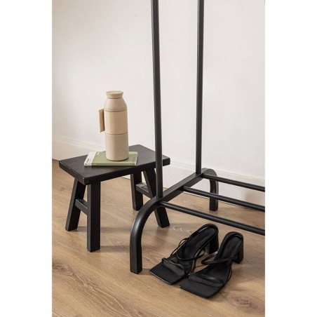 Attaccapanni da Terra Newlux Hangy Duo 30 Nero Metallo 115 x 50 x 150 cm