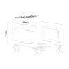 Supporto CPU con Rotelle Neomounts CPU-M100BLACK
