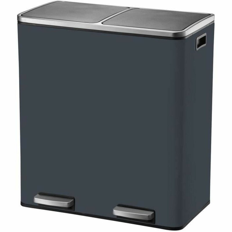 Secchio della spazzatura Kitchen Move Grigio Acciaio inossidabile 60 L Secchio della spazzatura Kitchen Move Grigio Acciaio inossidabile 60 L