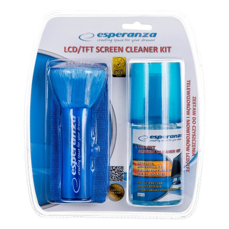 Kit Pulizia Schermi Esperanza ES112 200 ml Kit Pulizia Schermi Esperanza ES112 200 ml