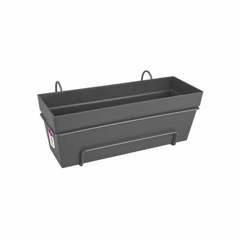 Vaso Elho Grigio scuro Plastica Rettangolare 50 cm Vaso Elho Grigio scuro Plastica Rettangolare 50 cm