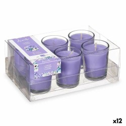 Set di Candele Profumate Acorde 48-B-AR Lavanda Bicchiere (12 Unità)