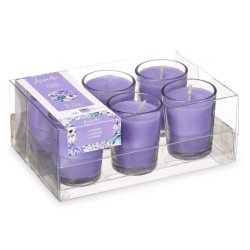 Set di Candele Profumate Acorde 48-B-AR 48-B-AR Lavanda Bicchiere (12 Unità)