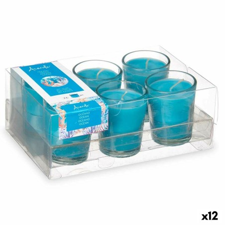Set di Candele Profumate Acorde 48-E-AR Oceano Bicchiere (12 Unità)