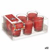 Set di Candele Profumate Acorde 48-A-AR Frutti rossi Bicchiere (12 Unità)
