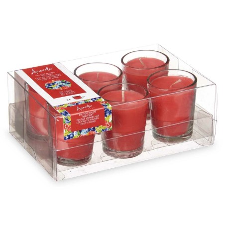 Set di Candele Profumate Acorde 48-A-AR Frutti rossi Bicchiere (12 Unità)