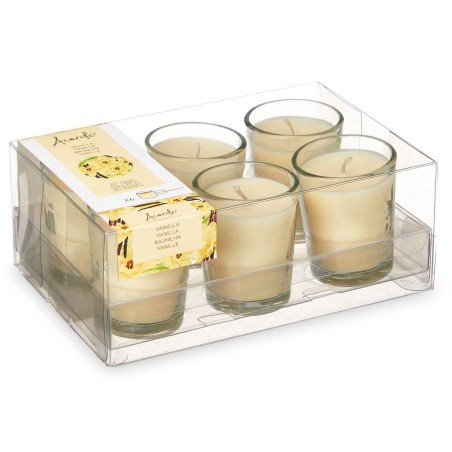Set di Candele Profumate Acorde 48-C-AR Vaniglia Bicchiere (12 Unità)
