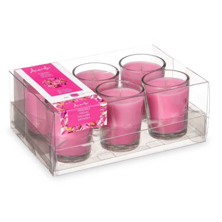 Set di Candele Profumate Acorde 48-D-AR Orchidea Bicchiere (12 Unità)