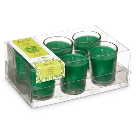 Set di Candele Profumate Acorde 48-F-AR Bambù Bicchiere (12 Unità)