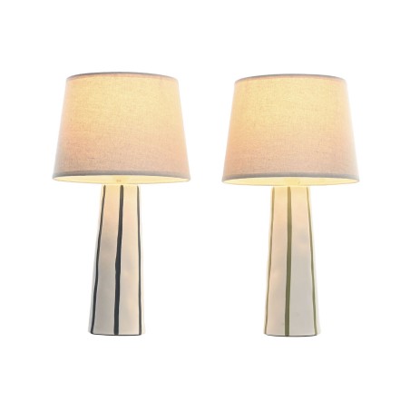 Lampada da tavolo Home ESPRIT Azzurro Bianco Verde 50 W 220 V (2 Unità)
