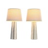 Lampada da tavolo Home ESPRIT Azzurro Bianco Verde 50 W 220 V (2 Unità)