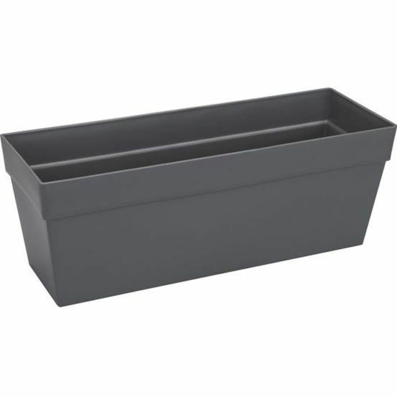 Vaso Elho Antracite Grigio scuro polipropilene Plastica Rettangolare Moderno 50 cm Vaso Elho Antracite Grigio scuro polipropilene Plastica Rettangolare Moderno 50 cm
