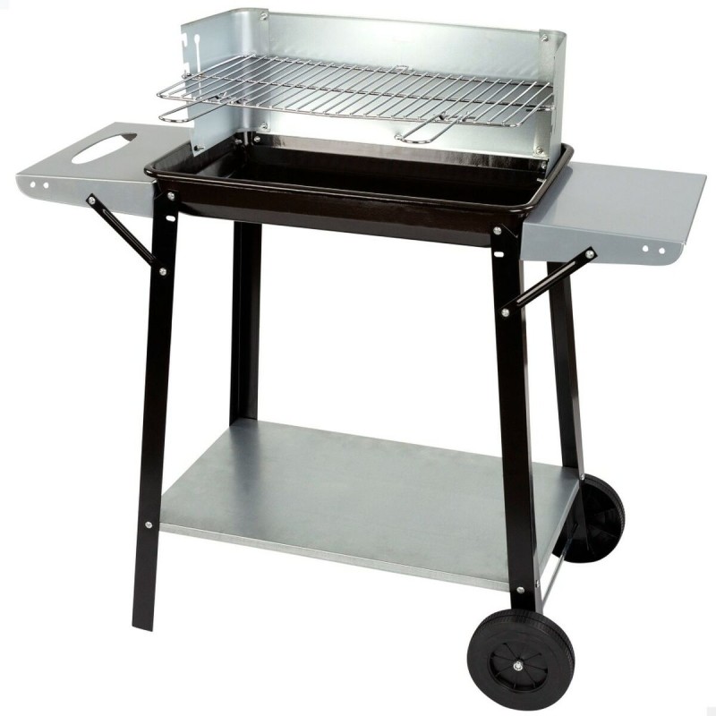 Barbecue a Carboni con Ruote Aktive Metallo smaltato 90 x 85 x 32 cm Nero Barbecue a Carboni con Ruote Aktive Metallo smaltato 90 x 85 x 32 cm Nero