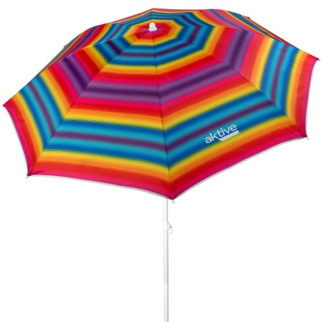 Ombrellone Aktive Multicolore 180 x 185 x 180 cm (12 Unità)