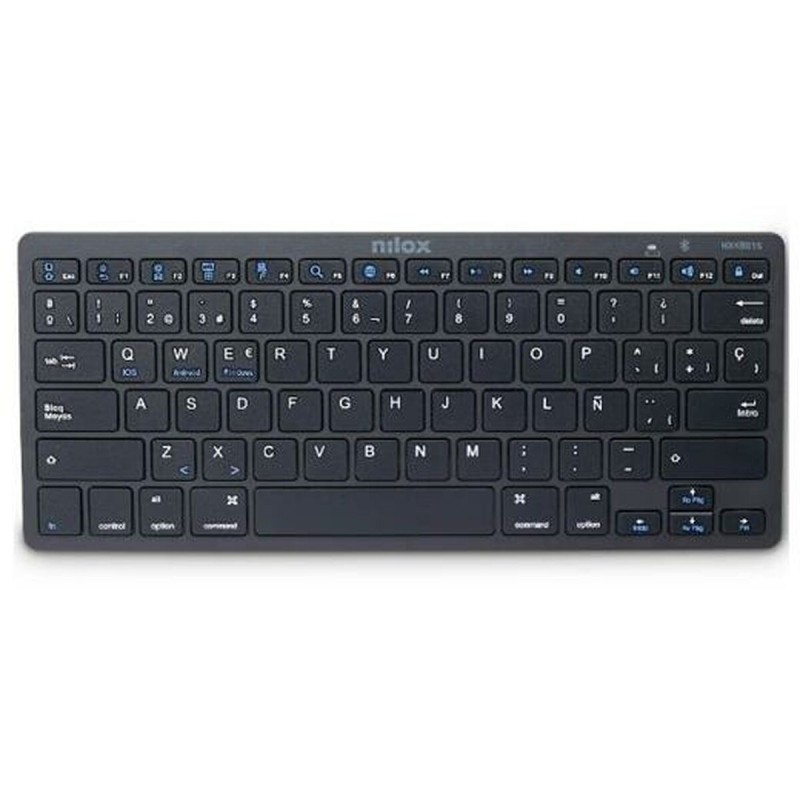 Tastiera Nilox NXKB01B Nero Qwerty in Spagnolo Tastiera Nilox NXKB01B Nero Qwerty in Spagnolo
