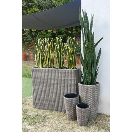 Vaso Home ESPRIT polipropilene Rattan 83 x 22 x 65 cm