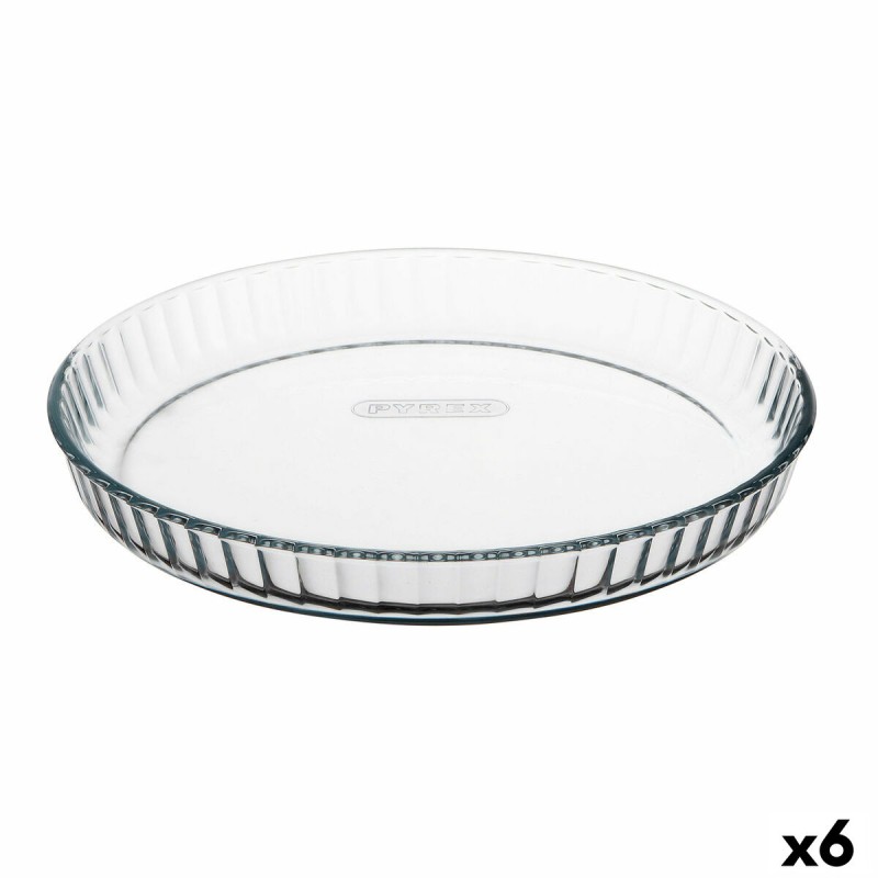Stampo per Torte Pyrex Classic Vidrio Trasparente Vetro Piano Rotondo 27,7 x 27,7 x 3,5 cm 6 Unità Stampo per Torte Pyrex Classic Vidrio Trasparente Vetro Piano Rotondo 27,7 x 27,7 x 3,5 cm 6 Unità