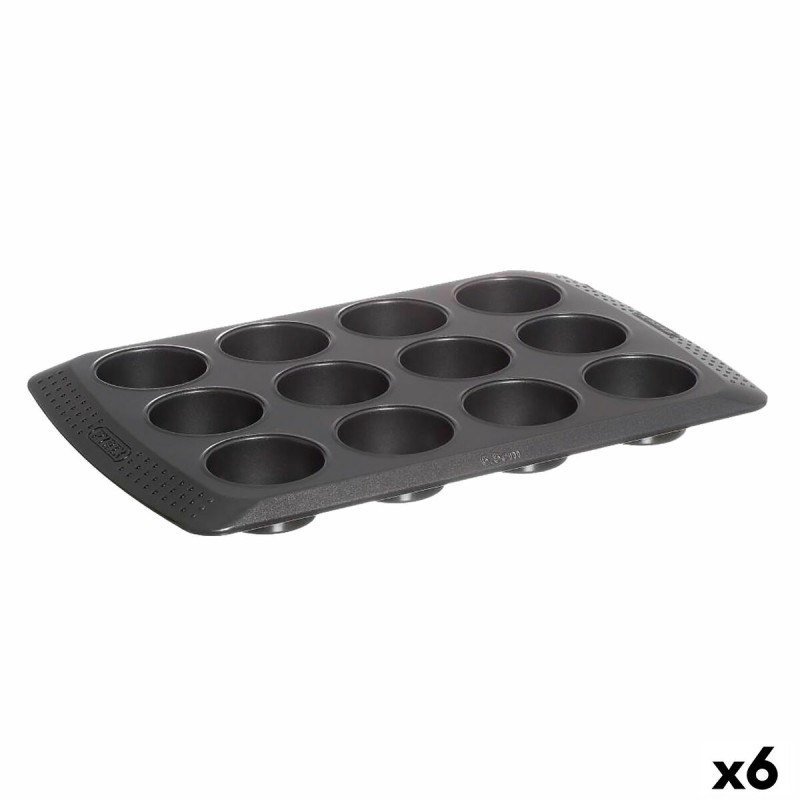 Teglia per Muffin Pyrex Magic Nero 31 x 26 x 4 cm (6 Unità) Teglia per Muffin Pyrex Magic Nero 31 x 26 x 4 cm (6 Unità)