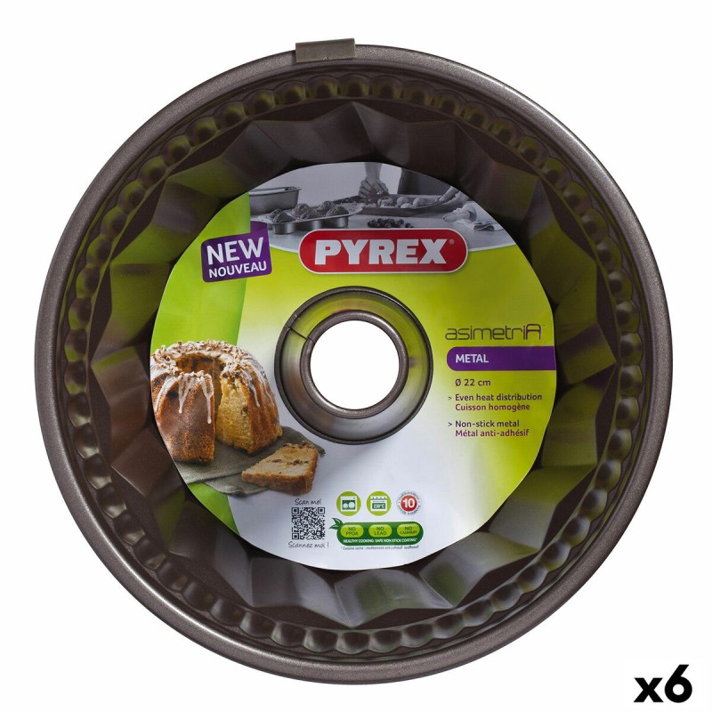 Stampo da Forno Pyrex Asimetria Nero Metallo Anello Stampo da Forno Pyrex Asimetria Nero Metallo Anello