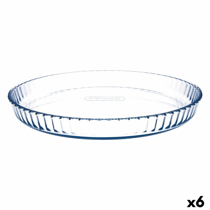 Stampo per Torte Pyrex Classic Vidrio Trasparente Vetro Piano Rotondo 31 x 31 x 4 cm 6 Unità Stampo per Torte Pyrex Classic Vidrio Trasparente Vetro Piano Rotondo 31 x 31 x 4 cm 6 Unità