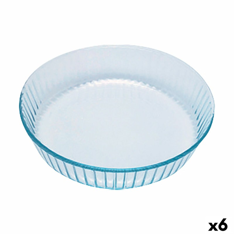 Stampo da Forno Pyrex Classic Rotondo Trasparente 27 x 27 x 6 cm (6 Unità) Stampo da Forno Pyrex Classic Rotondo Trasparente 27 x 27 x 6 cm (6 Unità)