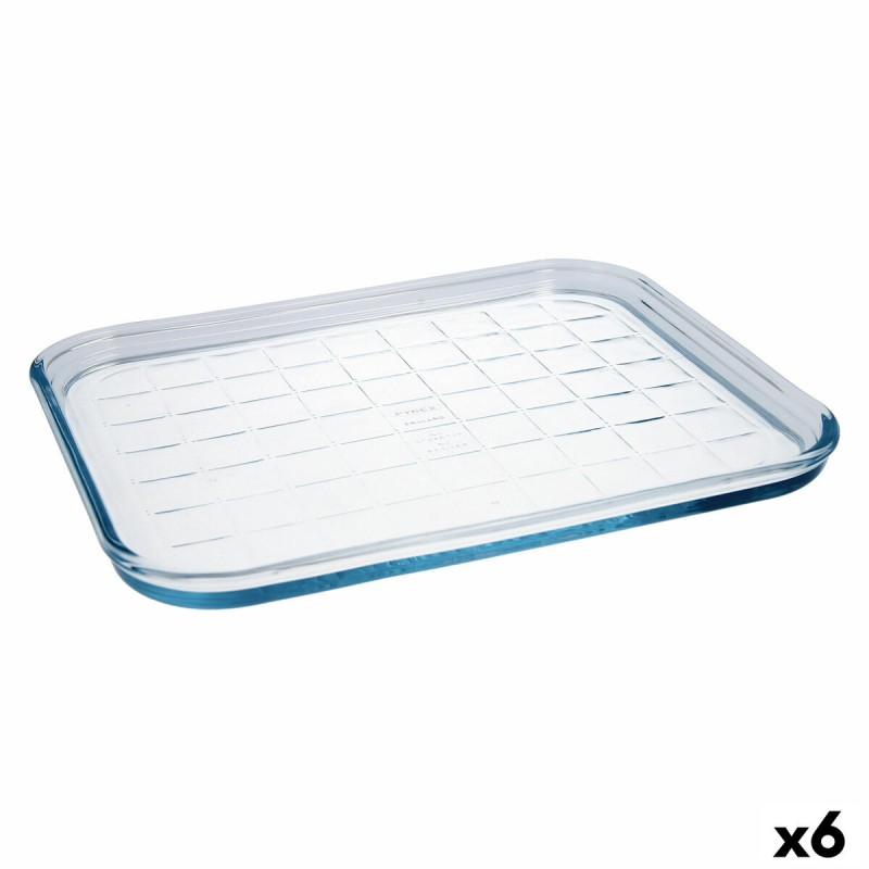 Stampo Rettangolare Pyrex Classic Vidrio Trasparente Vetro 33 x 27 x 2 cm Piano (6 Unità) Stampo Rettangolare Pyrex Classic Vidrio Trasparente Vetro 33 x 27 x 2 cm Piano (6 Unità)