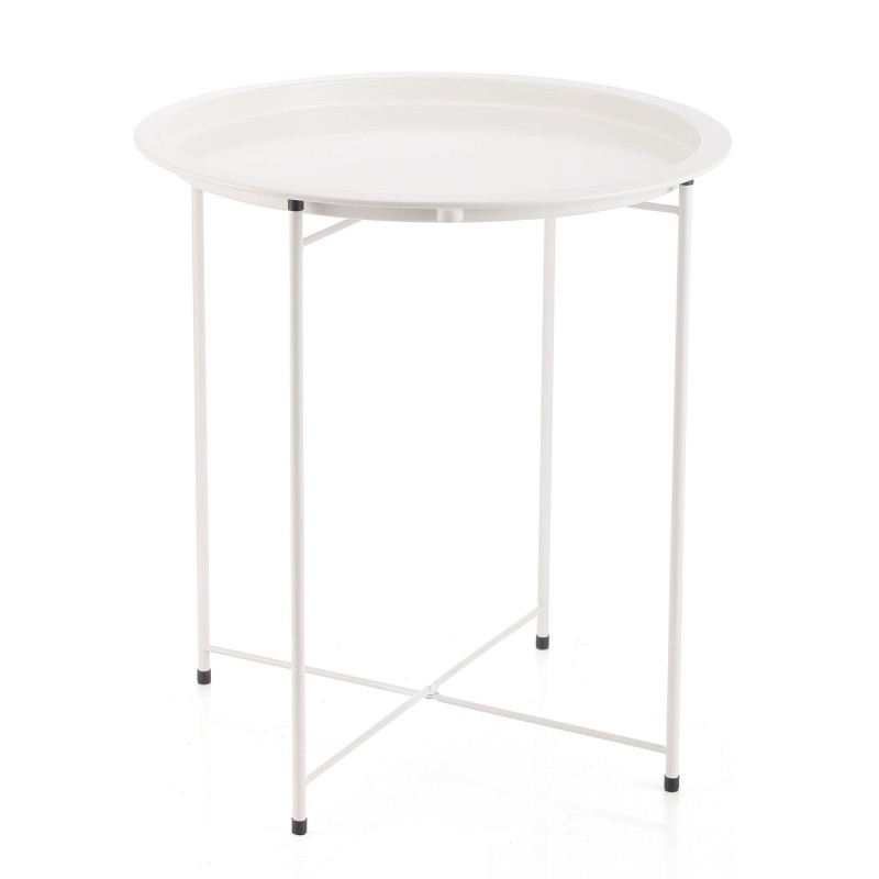 Tavolo aggiuntivo Vinthera Moa Acciaio 47 x 50 cm Bianco Metallo Tavolo aggiuntivo Vinthera Moa Acciaio 47 x 50 cm Bianco Metallo