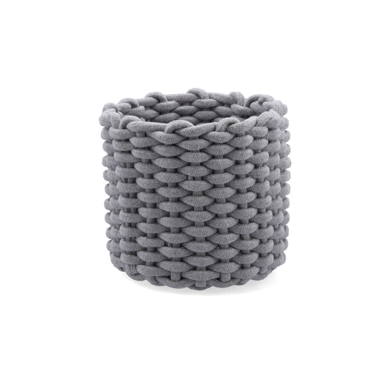 Cesta Decorativa Vinthera Moa Cotone Grigio 23 x 21 cm Cesta Decorativa Vinthera Moa Cotone Grigio 23 x 21 cm
