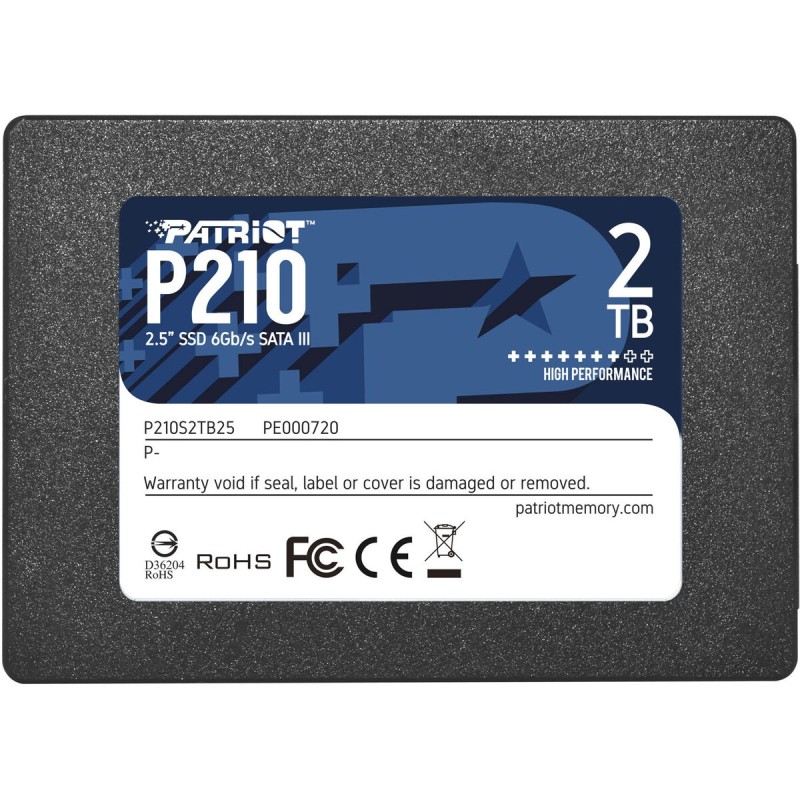 Hard Disk Patriot Memory P210 2 TB SSD Hard Disk Patriot Memory P210 2 TB SSD