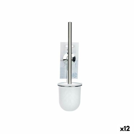 Scopino per il Bagno Berilo W3100-15 Bianco Acciaio ABS 10 x 36 x 10 cm (12 Unità)