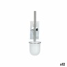 Scopino per il Bagno Berilo W3100-15 Bianco Acciaio ABS 10 x 36 x 10 cm (12 Unità)