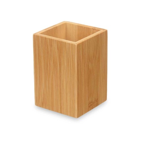 Portaspazzolini da Denti Berilo B7490-3 Naturale Bambù Plastica 6,8 x 9,7 x 6,8 cm (24 Unità)