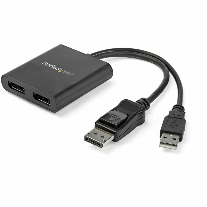 Splitter DisplayPort Startech MSTDP122DP Nero 4K Ultra HD Splitter DisplayPort Startech MSTDP122DP Nero 4K Ultra HD