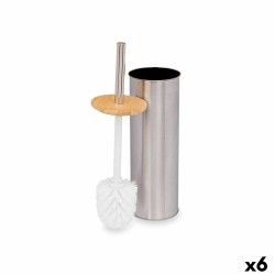 Scopino per il Bagno Berilo B1041SW Argentato Bambù Acciaio inossidabile 9,5 x 27,5 x 9,5 cm (6 Unità)