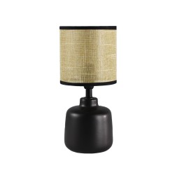 Lampada da tavolo Versa Nero Ceramica 18 x 34 x 18 cm
