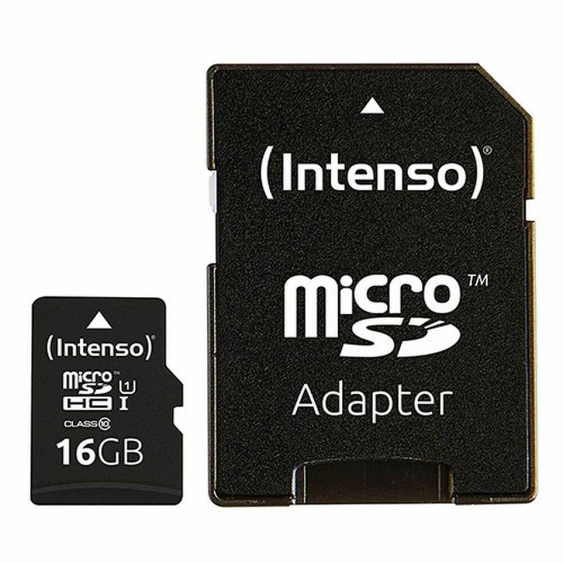 Scheda Di Memoria Micro SD con Adattatore INTENSO 16GB microSDHC 16 GB Scheda Di Memoria Micro SD con Adattatore INTENSO 16GB microSDHC 16 GB
