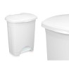 Cestino a pedale Bianco Plastica 30 L (4 Unità)