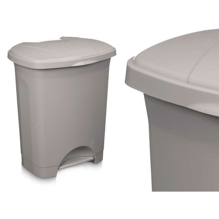Cestino a pedale Grigio Plastica 30 L (4 Unità)