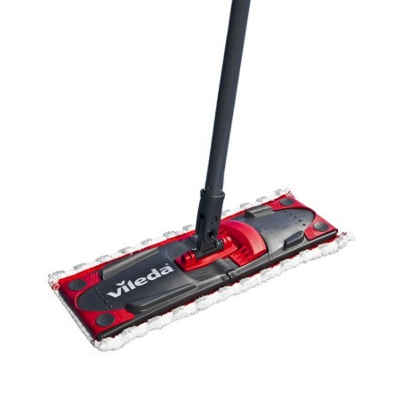 Mop with Bucket Vileda Ultramax Nero Rosso Plastica Fibra