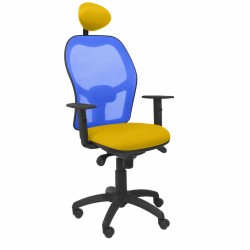 Sedia Ufficio con Poggiatesta Jorquera  Piqueras y Crespo ALI100C Giallo