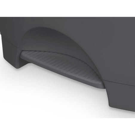 Cestino a pedale Antracite Plastica 30 L (4 Unità)
