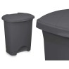 Cestino a pedale Antracite Plastica 30 L (4 Unità)