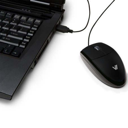 Mouse V7 MV3000010-BLK-5E Nero 1000 dpi