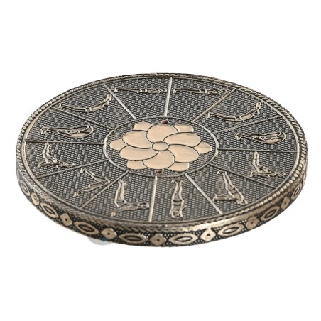 Bruciatore di essenze DKD Home Decor Legno Alluminio Indiano 10 x 10 x 1 cm Incenso