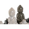 Bruciatore di essenze Home ESPRIT Ceramica Legno MDF Buddha 24 x 8 x 14 cm (2 Unità)