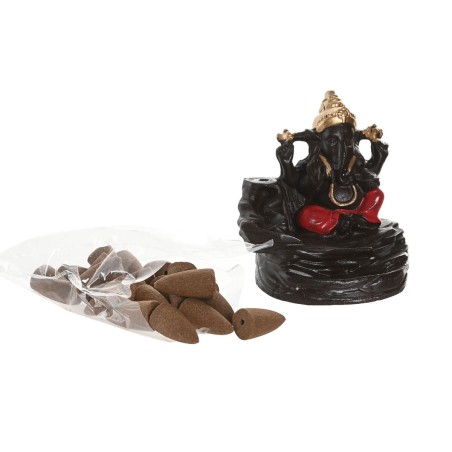 Bruciatore di essenze Home ESPRIT Ceramica Mandala Indiano 13 x 8 x 12,5 cm Incenso (6 Unità)