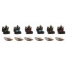 Bruciatore di essenze Home ESPRIT Ceramica Mandala Indiano 13 x 8 x 12,5 cm Incenso (6 Unità)