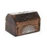 Bruciatore di essenze Home ESPRIT Legno di mango Mandala Indiano 9,5 x 5,5 x 6 cm Incenso (6 Unità) (10 Unità)