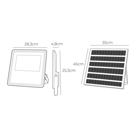 Faro Proiettore EDM 31860 Slim 400 W 3500 lm Solare (6500 K)