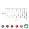 Tenda Luminosa LED EDM 71480 1,8 W 2 x 1 m Bianco